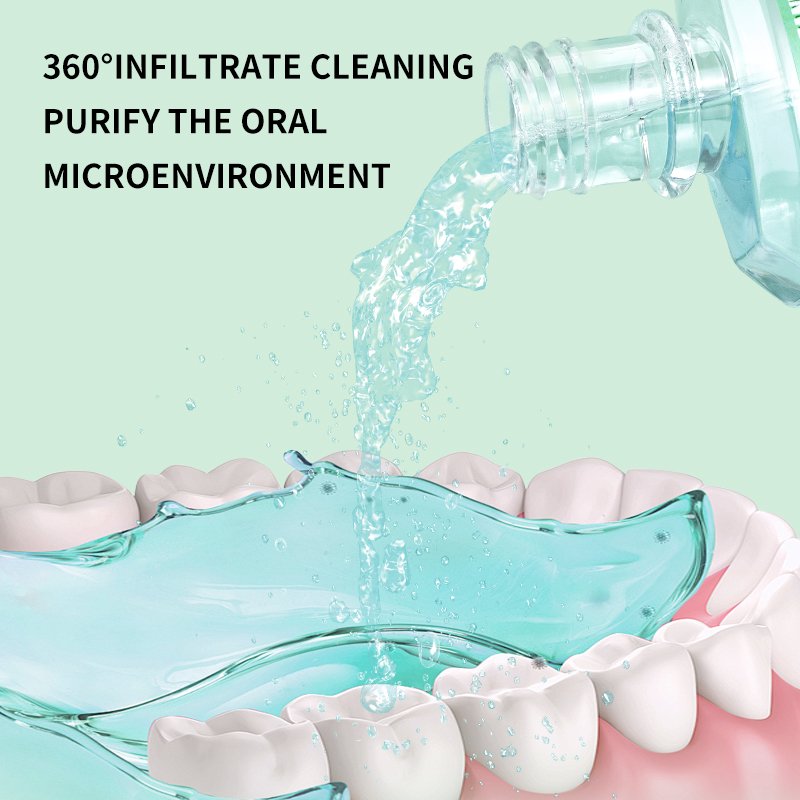 Private Logo New Design Cool Mint Mouthwash Fruit Flavor Sakura 250Ml Mouthwash For Hotel Home Use
