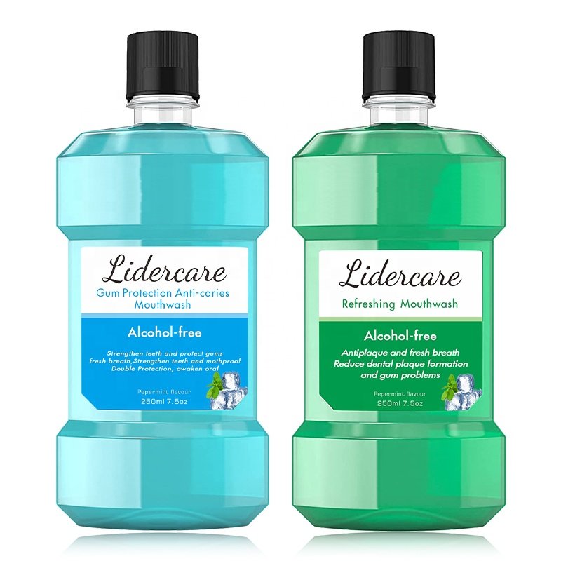 Lidercare OEM 250ML Enjuague bucal Remove mouth residue and freshen breath liquid MOUTHWASH