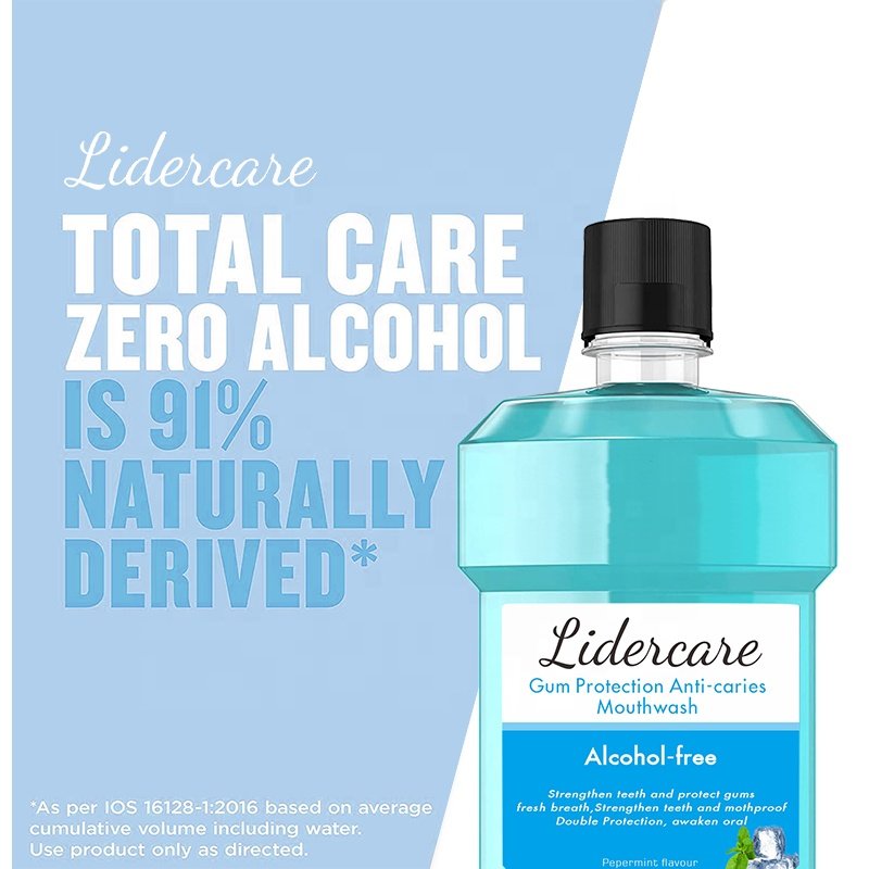 Lidercare OEM 250ML Enjuague bucal Remove mouth residue and freshen breath liquid MOUTHWASH