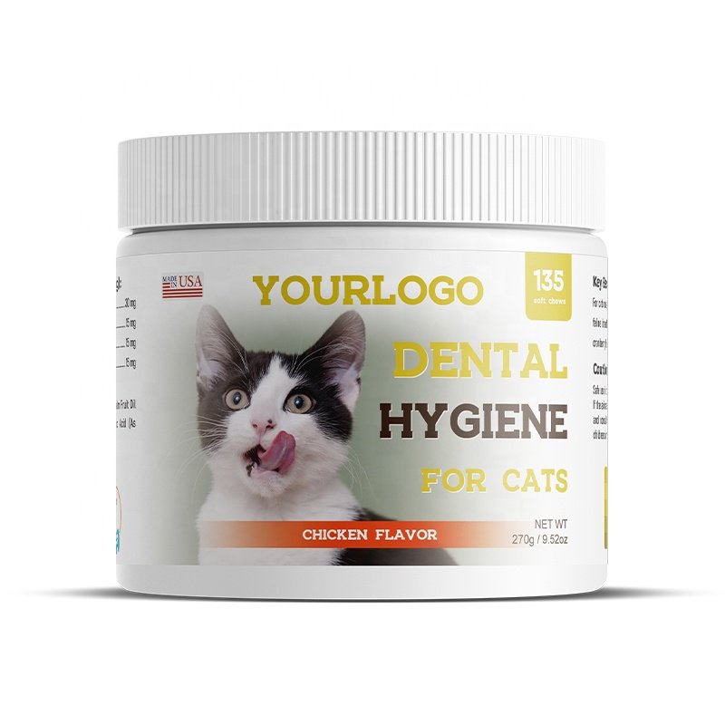Pet Dental Care Healthy Care Supplements Teeth And Gums Freshening Feline Breath Soft Chews Cat Supplement
