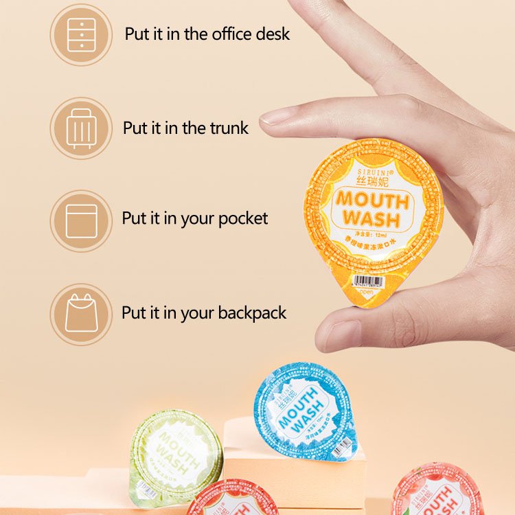 SIRUINI Portable Mouth Wash Sweet Soother Fragrant Fresh Breath Anytime Disposable portable mouthwash 12ml