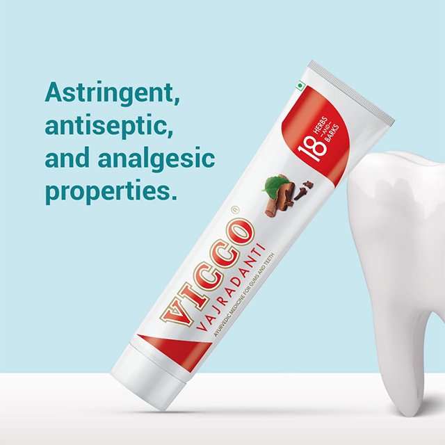 Vicco Vajardanti Herbal Toothpaste 18 Herbs and Barks - 150g