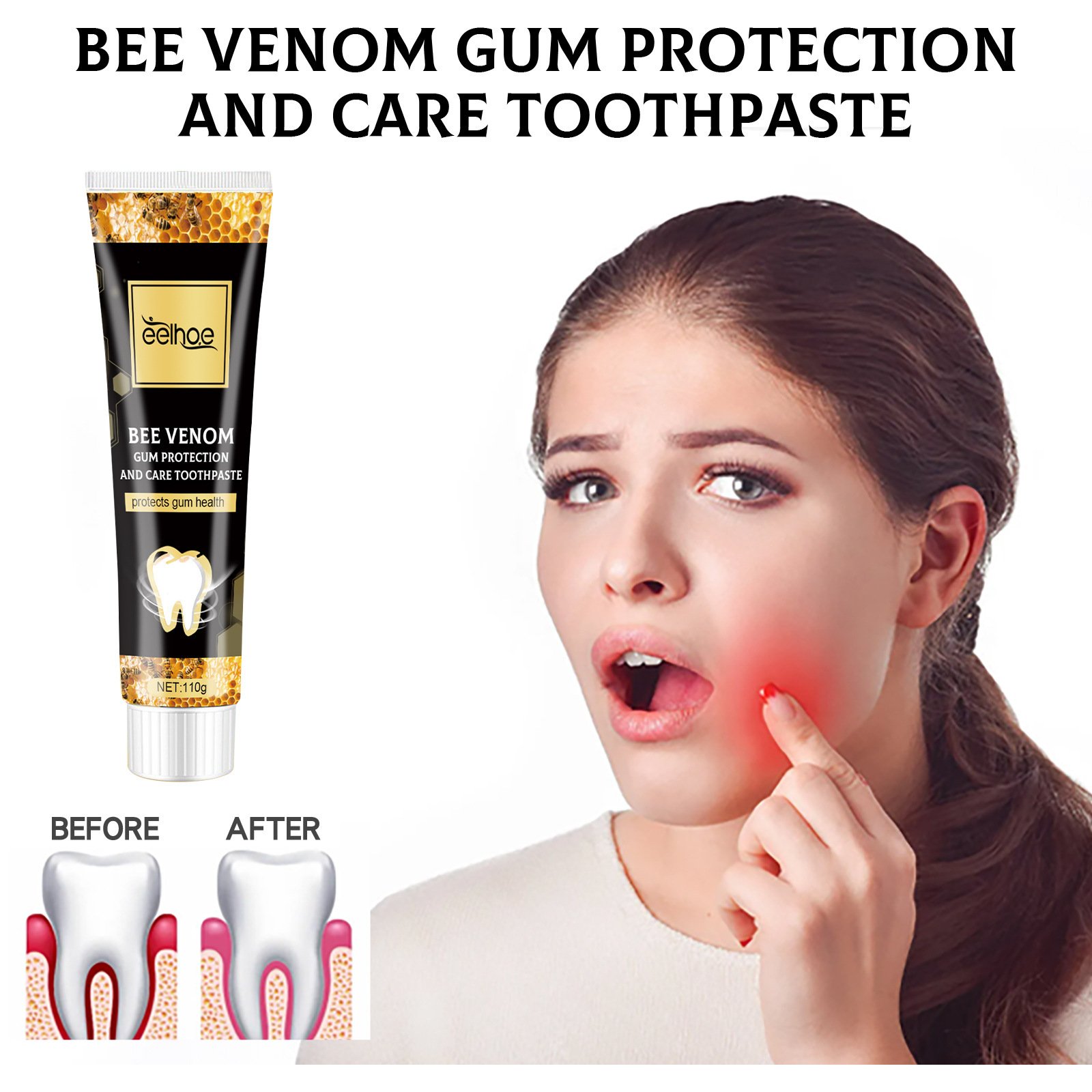 Oral Care Natural Teeth Whitening Toothpaste Professional Dental Care Breath Freshing Anti Tooth Decay Toothpaste 110g