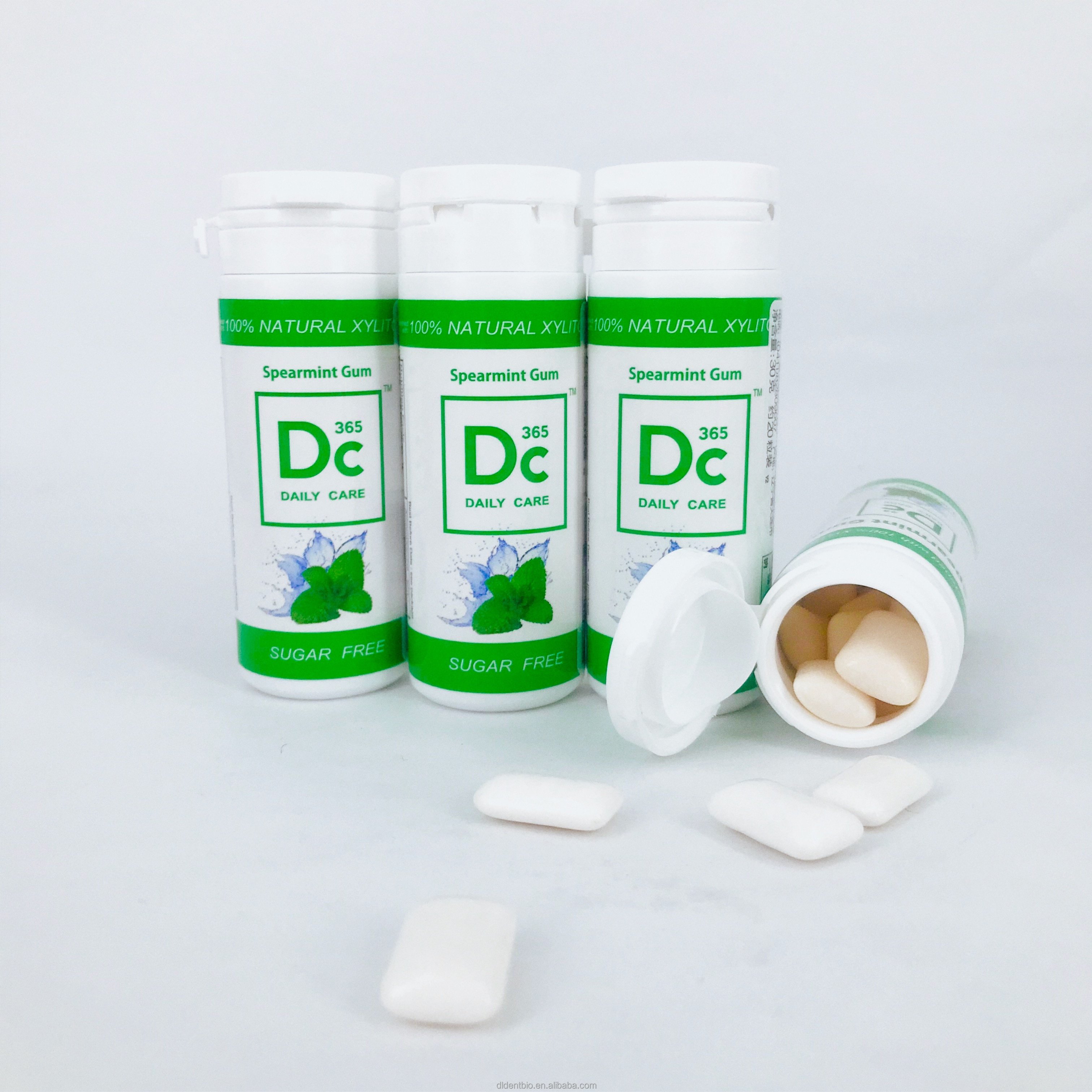 Private Label Service Bottle package 60g 100% Xylitol Chewing Gum