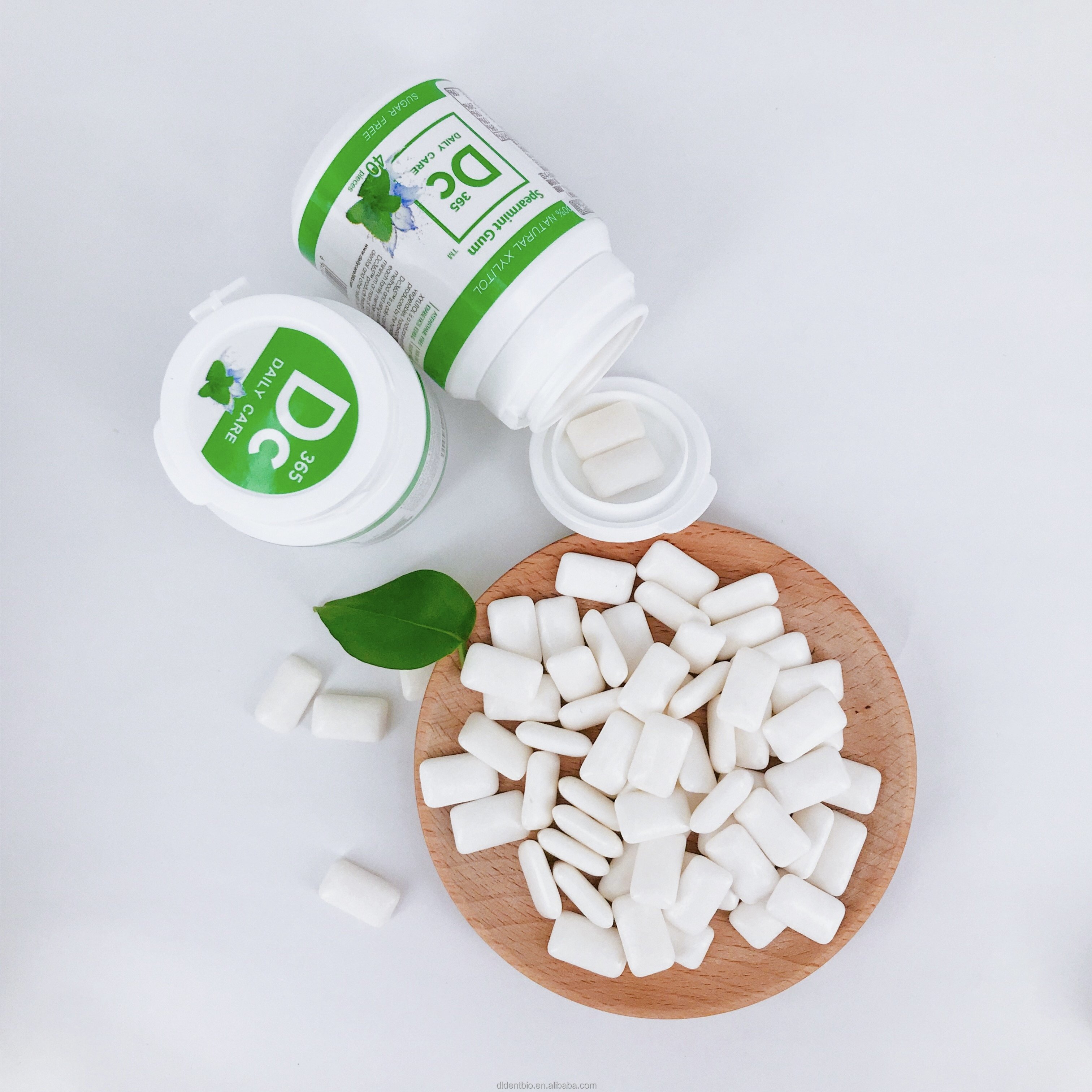 Private Label Service Bottle package 60g 100% Xylitol Chewing Gum