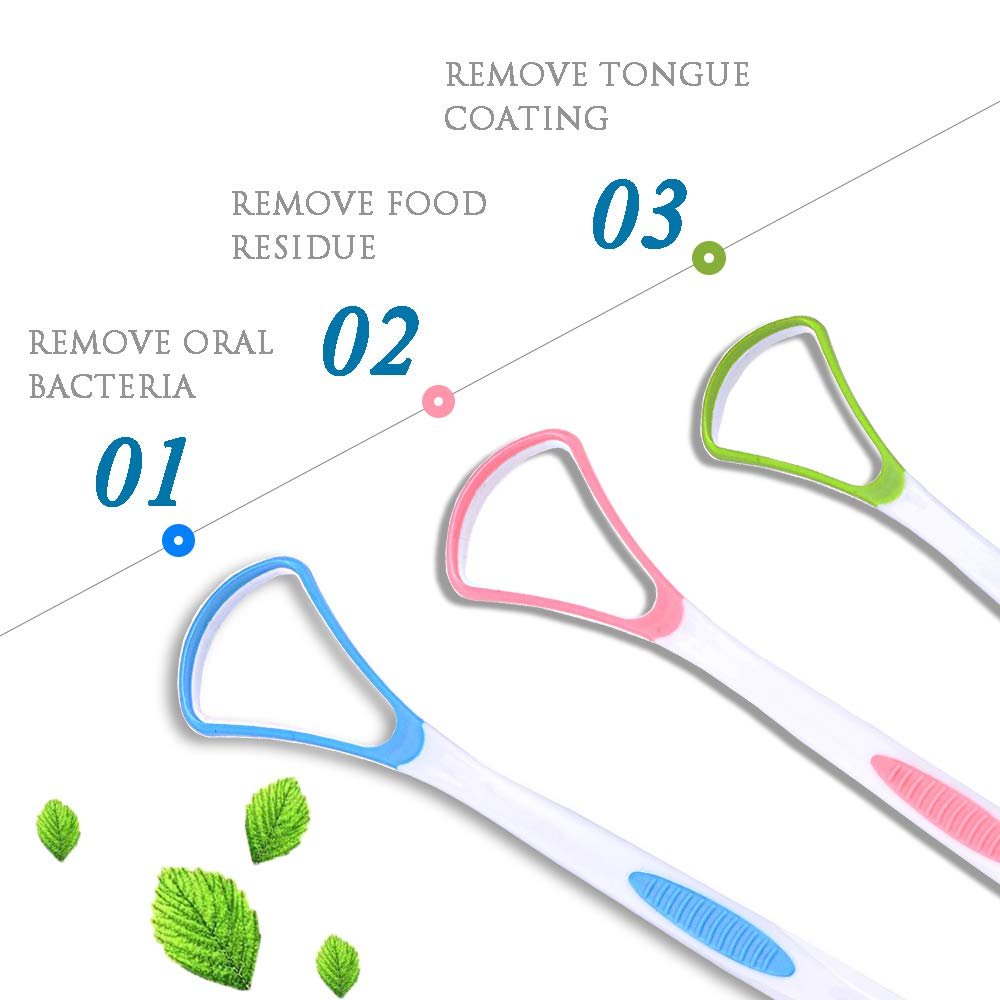 Soft Rubber Tongue Cleaner to Remove Bad Breath Oral Care Independent Tongue Scraper