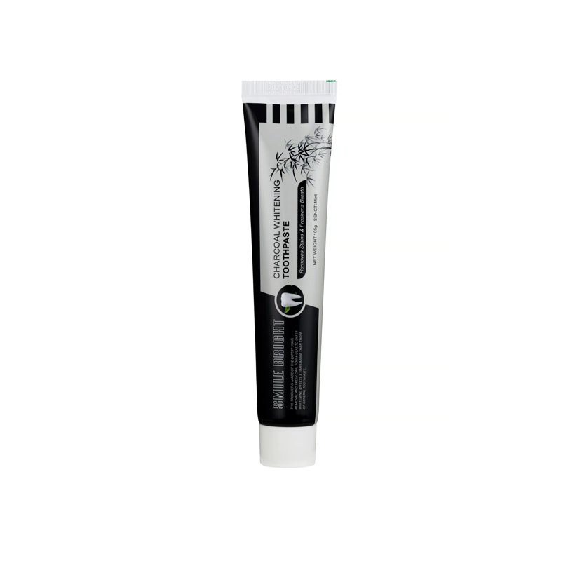 wholesale bamboo charcoal toothpaste teeth whitening private label mint flavor without fluoride bulk activated tooth paste OEM