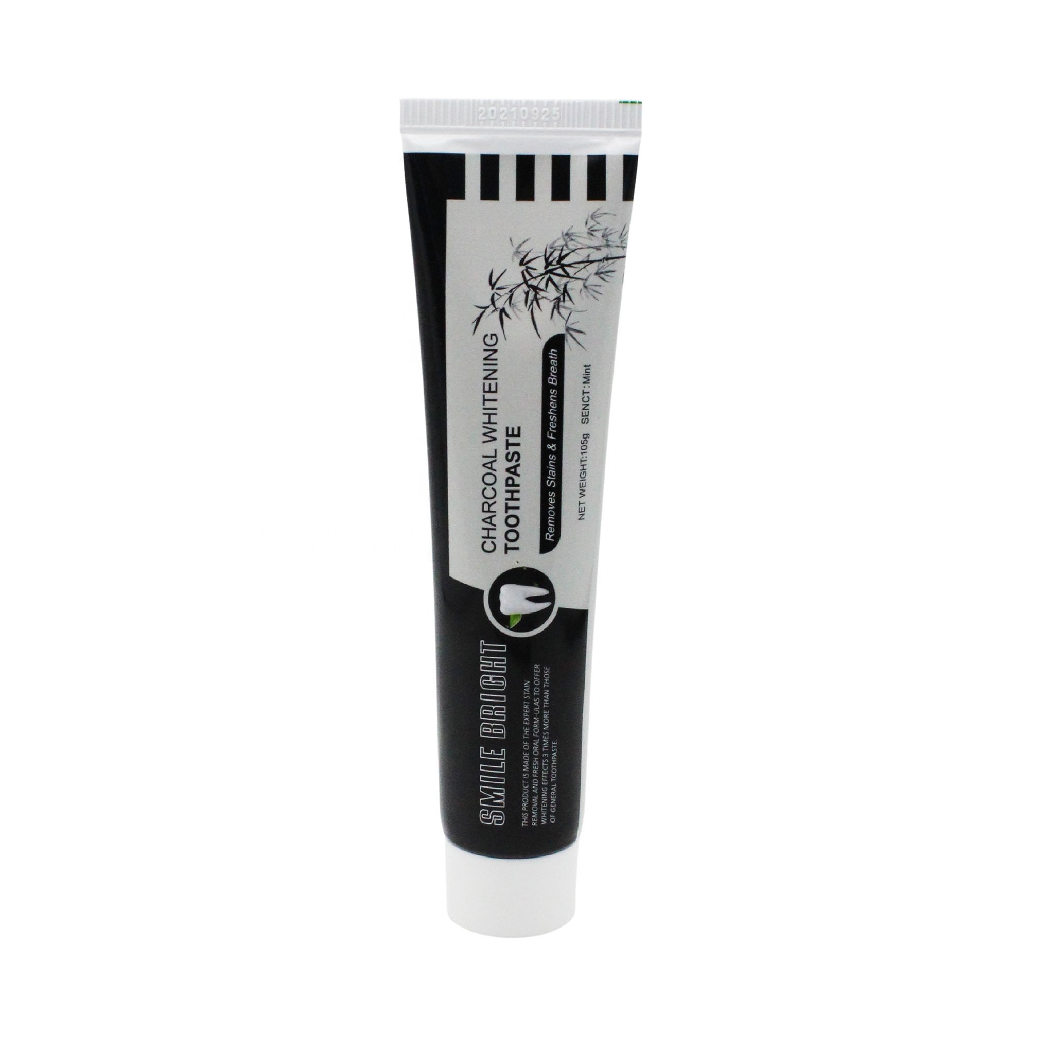 wholesale bamboo charcoal toothpaste teeth whitening private label mint flavor without fluoride bulk activated tooth paste OEM