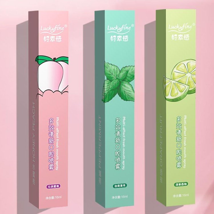 Hot Selling Mint Flavor Portable Oral Refreshing Mouth Spray Peach Scent Mouth Oral Spray Remove Bad Breath