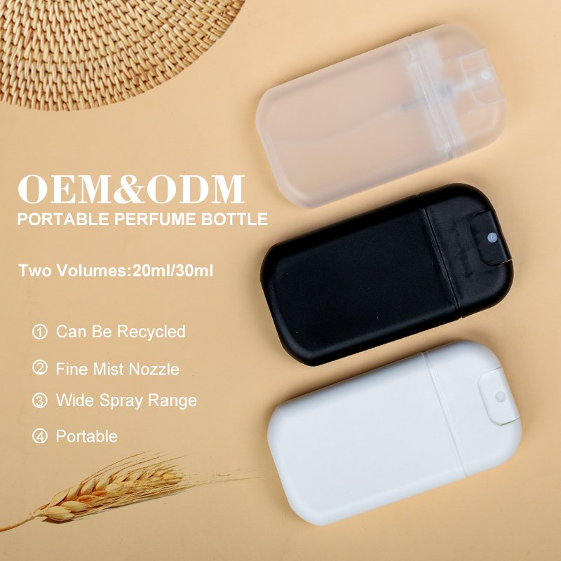 High quality pocket PP plastic body mist hand sanitizer refillable bottle spray perfume bottle air freshener Outdoor