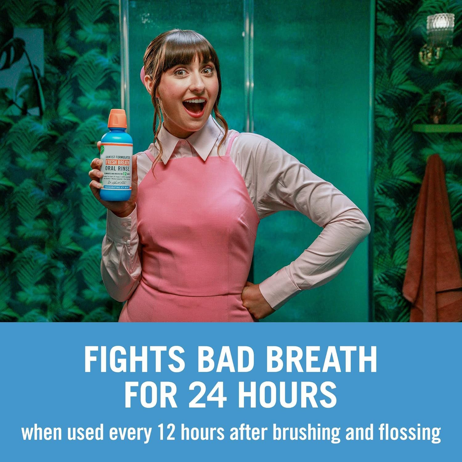Wholesale Customization Popular Icy Mint Flavor Fresh Breath Mouthwash For Reduce Bad Breath 24 Hours