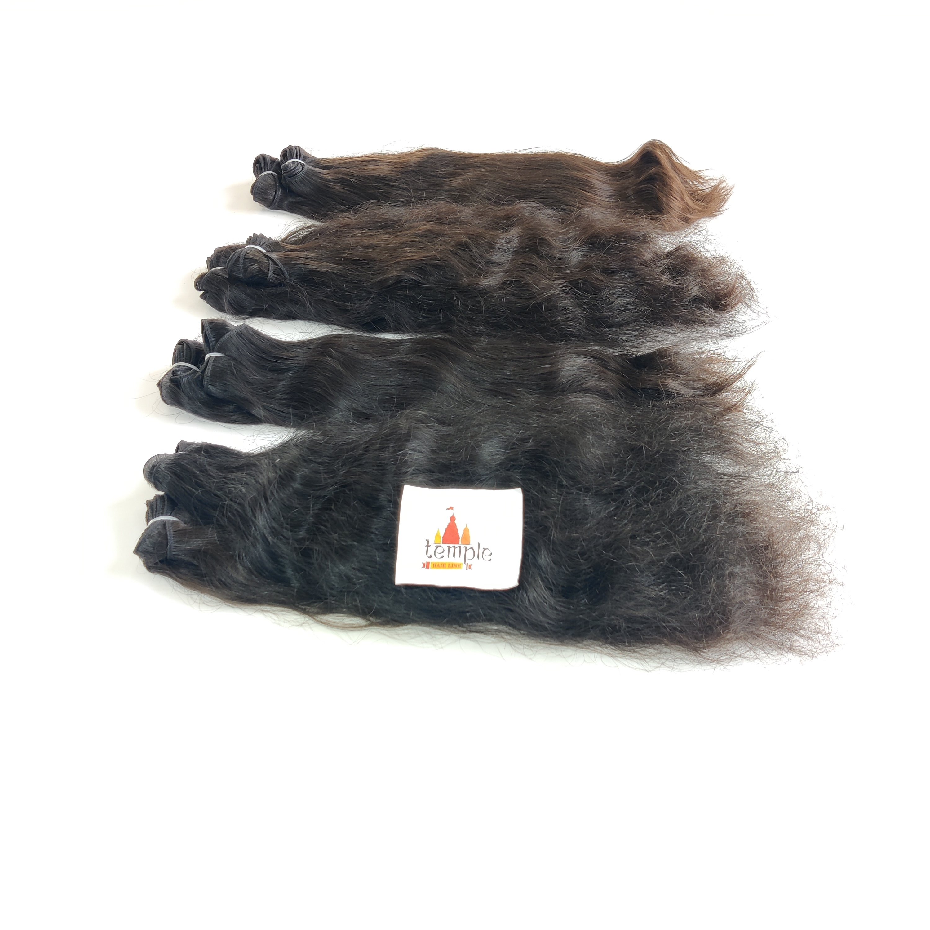 Natural Indian raw 100% Bundles cuticle aligned chemical processing none unprocessed wholesale braiding human hair