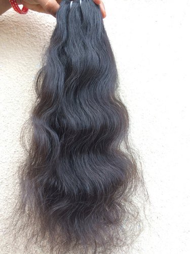 HAMDAAN IMPEX Unprocessed Raw Indian Human Hair Bundles Wave Style Remy Hair for Extensions and Wigs from India