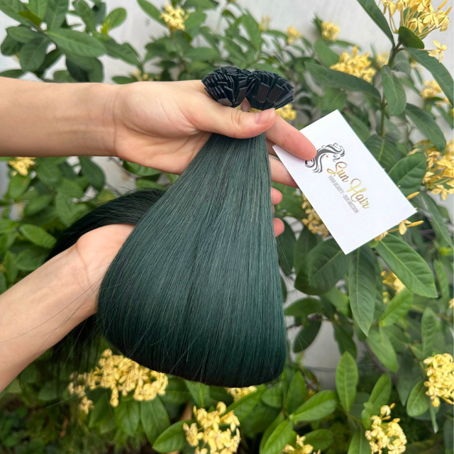 Wholesale Trending Super Double Straight With Many Colors Keratin Flat-Tip 100% High Quality Human Hair Extensions By Sun Hair