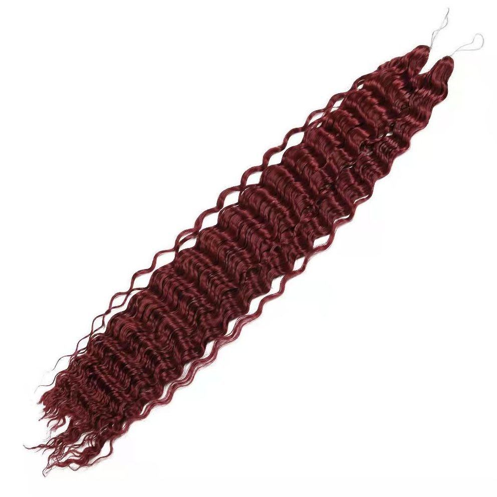 Wholesale Factory Loose Deep Wave Hair Bundles Super Long Synthetic Curly Wave Twist Crochet Synthetic Braiding Hair Extensions