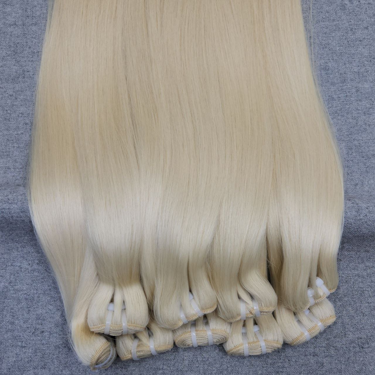Blonde Color Weft 100% Vietnamese Virgin Raw Human Hair Remy Donor Hair Wholesales Vietnam Natural Straight Baby Hair