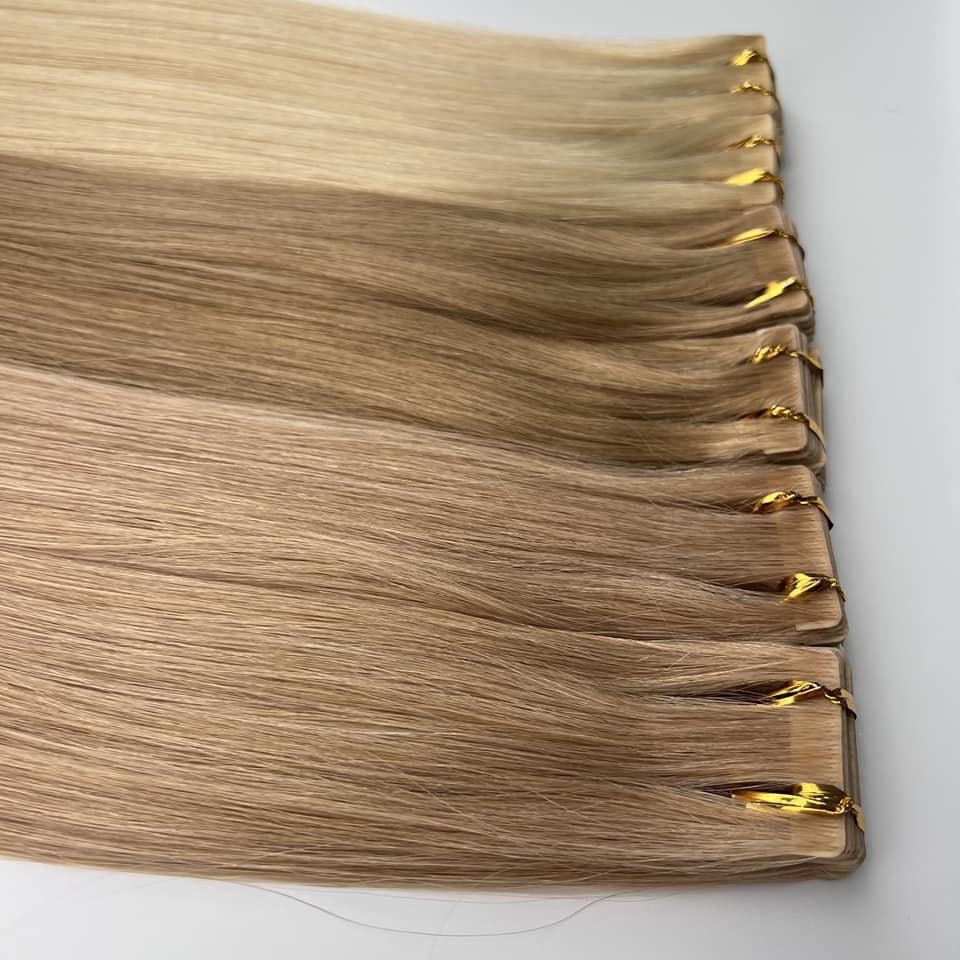 Seamless invisible tape in extensions Top Quality Russian Cuticle Hair Extensions Injected Tape in Human Hair Extensions