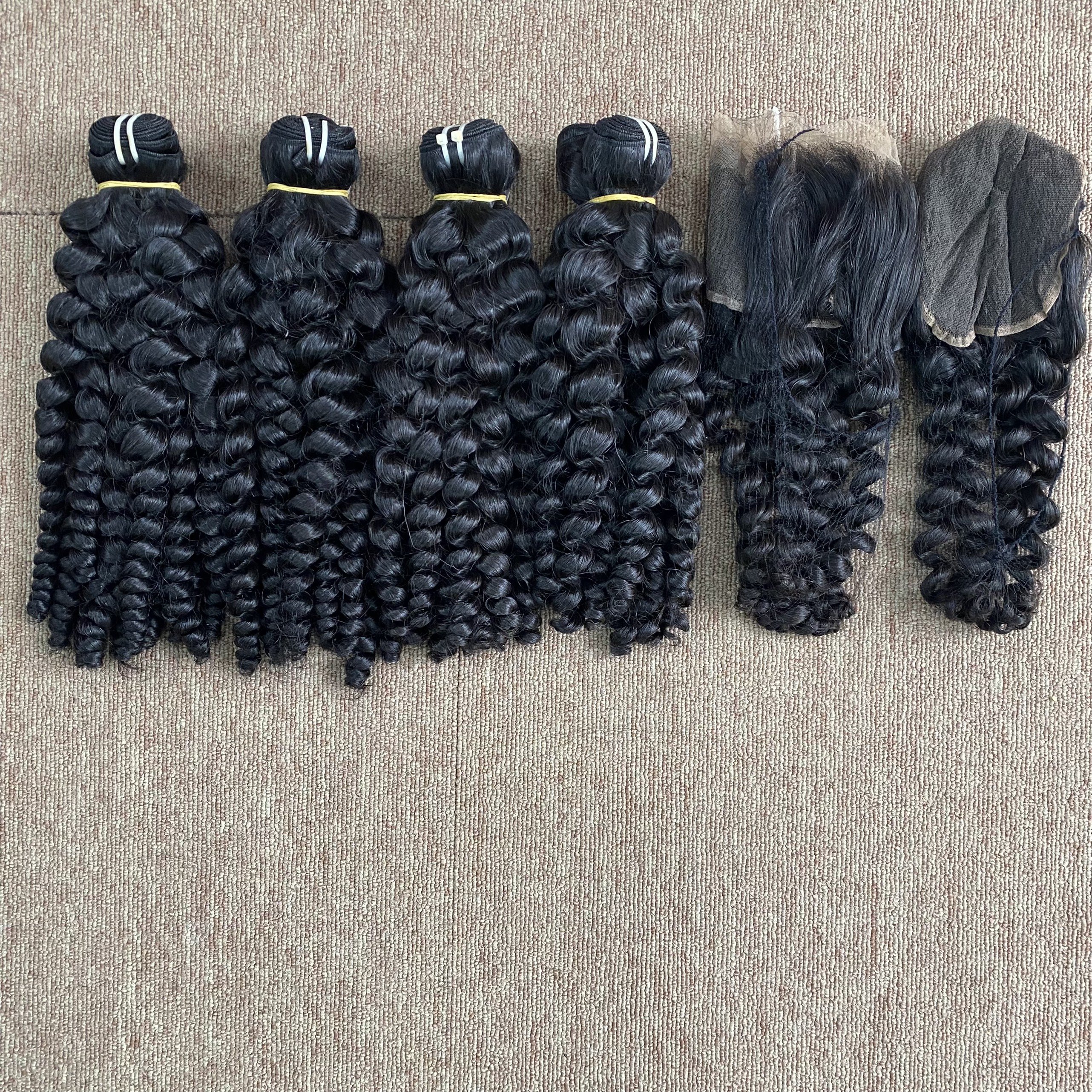 Best Wholesale 100% Raw Unprocessed Full Cuticle Aligned Vietnamese Burmese Curly Human Hair Extension