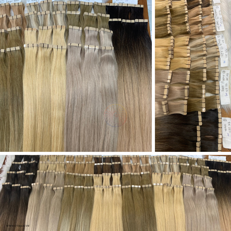 22 Color Tape In Human Hair Extensions Vietnamese Raw Hair Long Invisible Tape In Extensions Wholesale Price