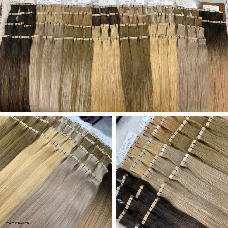 22 Color Tape In Human Hair Extensions Vietnamese Raw Hair Long Invisible Tape In Extensions Wholesale Price