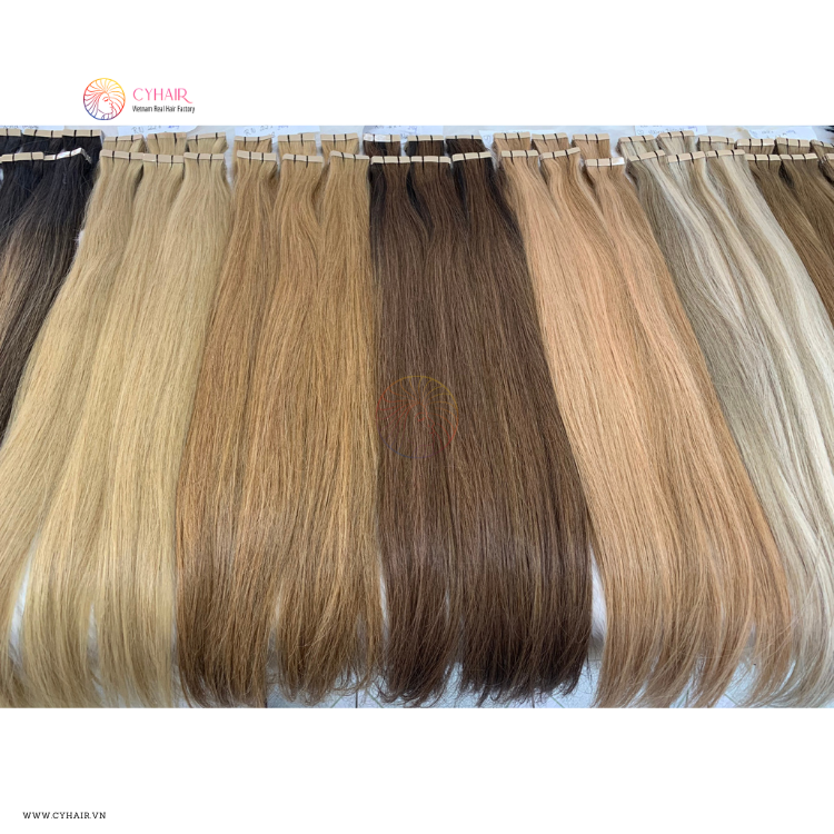 22 Color Tape In Human Hair Extensions Vietnamese Raw Hair Long Invisible Tape In Extensions Wholesale Price