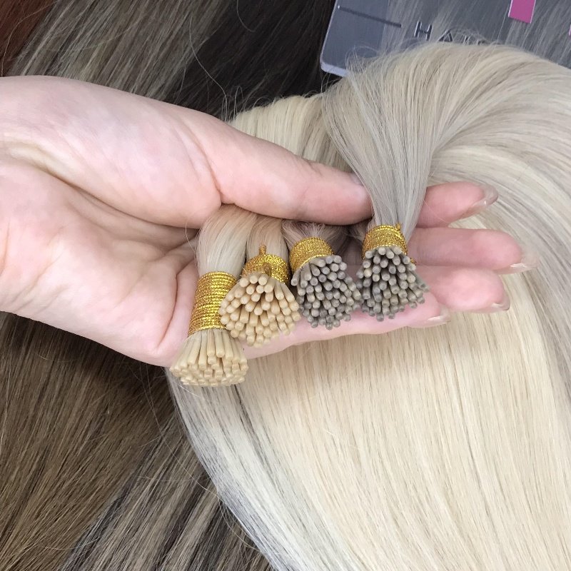 FindVirginHair Ready To Ship Memory I-tip Prebonded Tip Human Hair Cuticle Aligned Remy Hair K Flat Tip