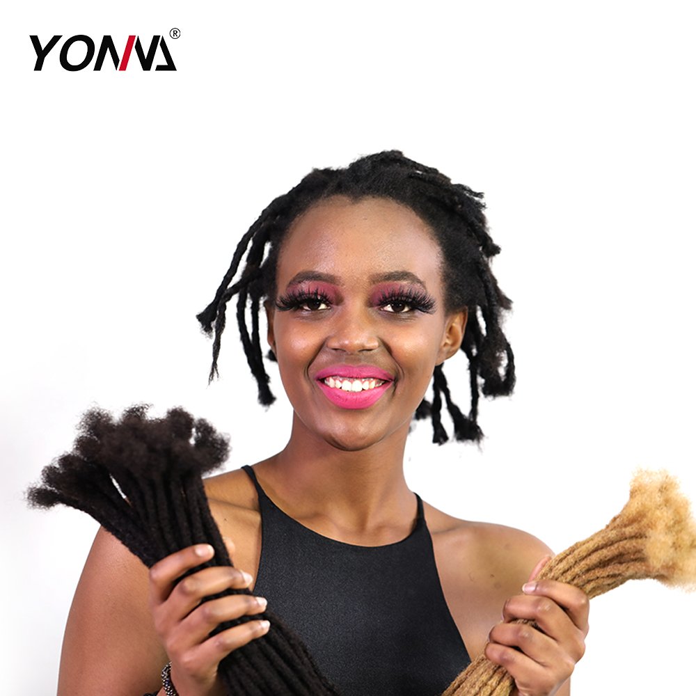 Human Hair Dreadlocks Extensions Microlocks Sisterlocks Full Handmade (Width 0.4cm) 100% Human Hair