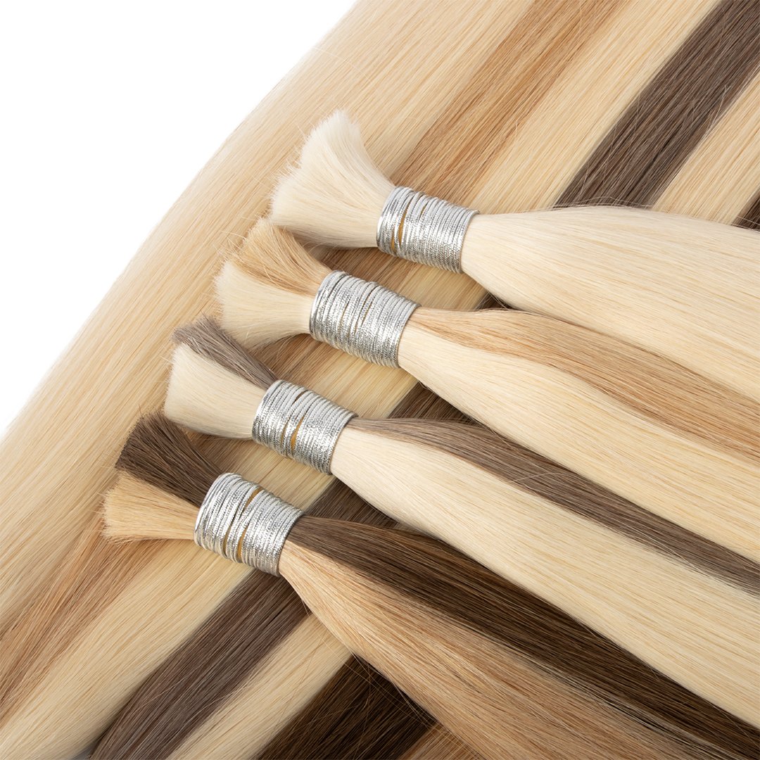 Wholesale Blonde Bulk Best Hair Quality No Weft Human Hair Bulk for Braiding