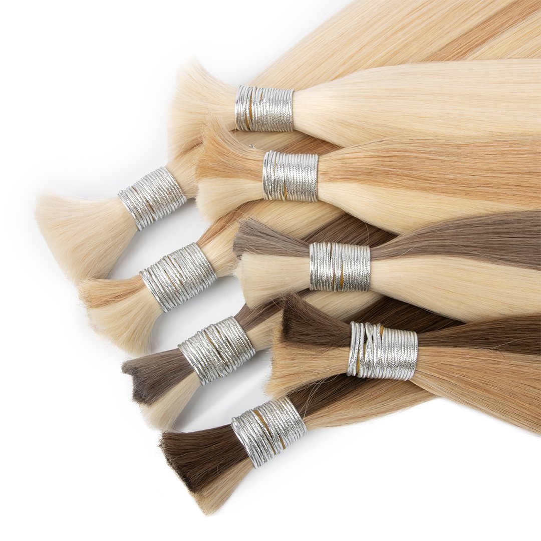 Wholesale Blonde Bulk Best Hair Quality No Weft Human Hair Bulk for Braiding