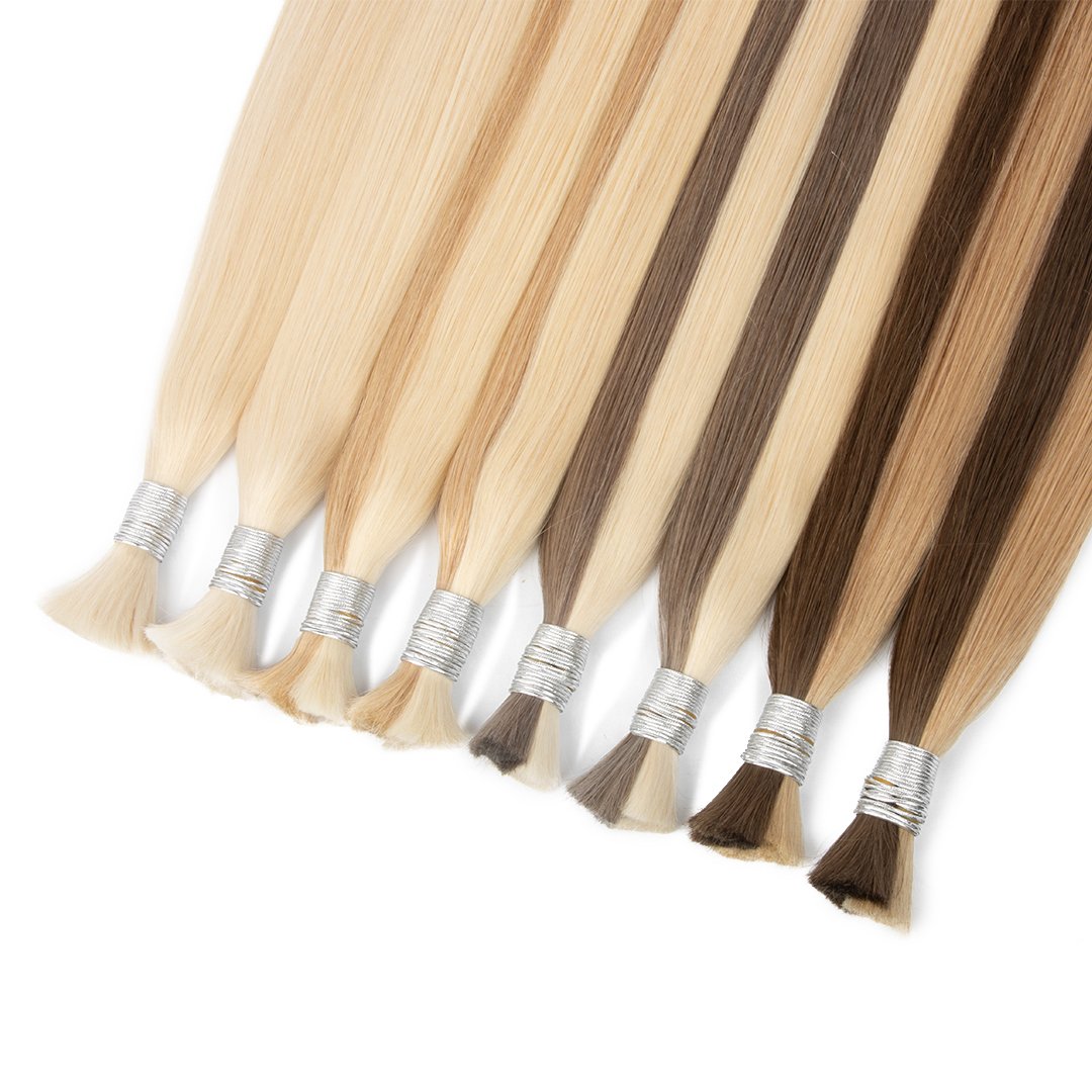 Wholesale Blonde Bulk Best Hair Quality No Weft Human Hair Bulk for Braiding