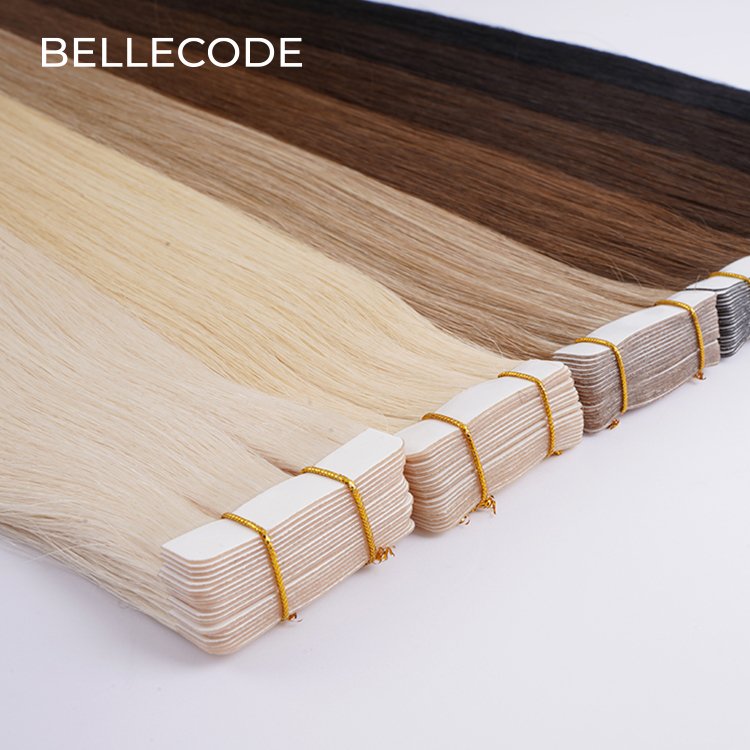 Wholesale Raw Human Tape in Hair Extension 100% Virgin Tape in hair Extension 100human hair