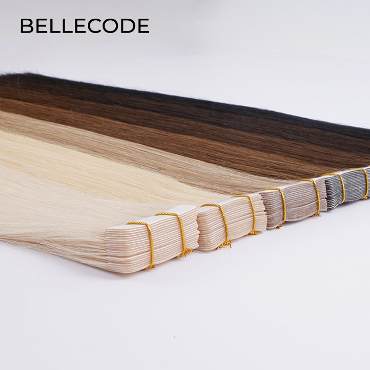 Wholesale Raw Human Tape in Hair Extension 100% Virgin Tape in hair Extension 100human hair