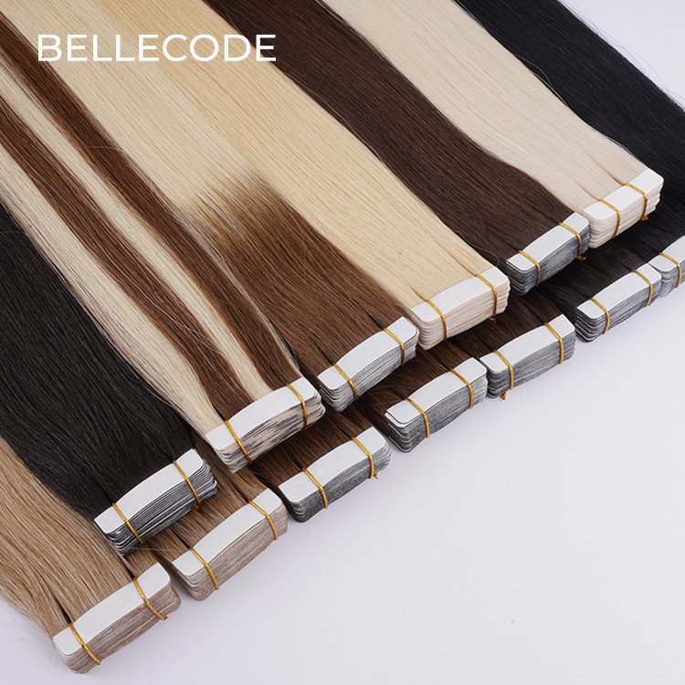 Wholesale Raw Human Tape in Hair Extension 100% Virgin Tape in hair Extension 100human hair
