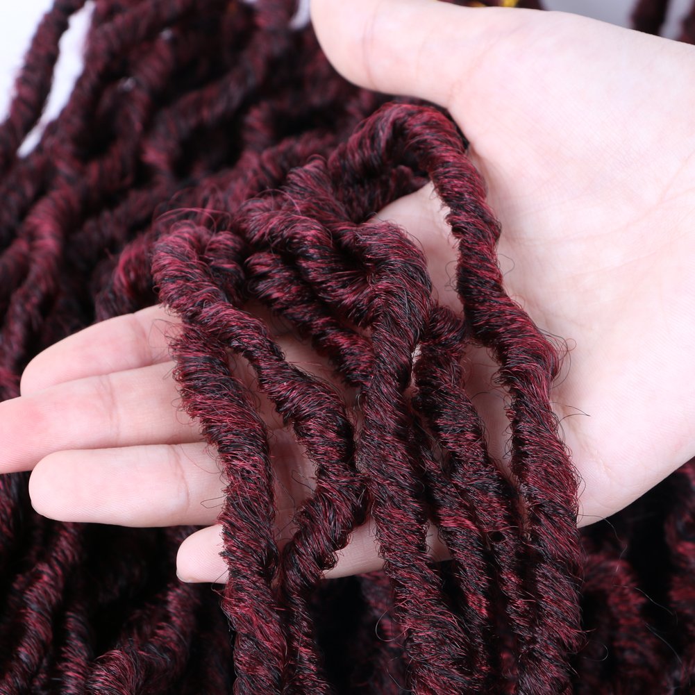 Wholesale Soft nu Locs Crochet Hair black Faux Locs Crochet Hair Pre-looped New Faux Locs Crochet Synthetic Hair Extensions