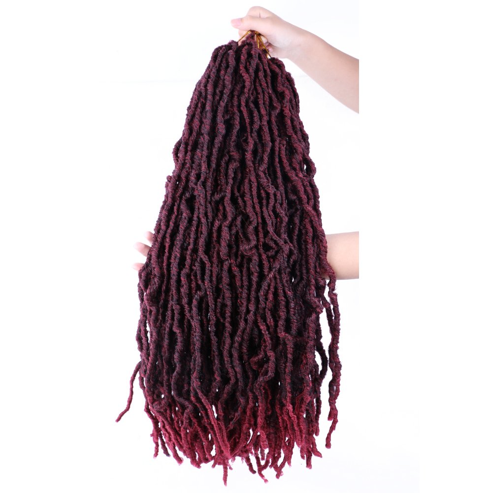 Wholesale Soft nu Locs Crochet Hair black Faux Locs Crochet Hair Pre-looped New Faux Locs Crochet Synthetic Hair Extensions