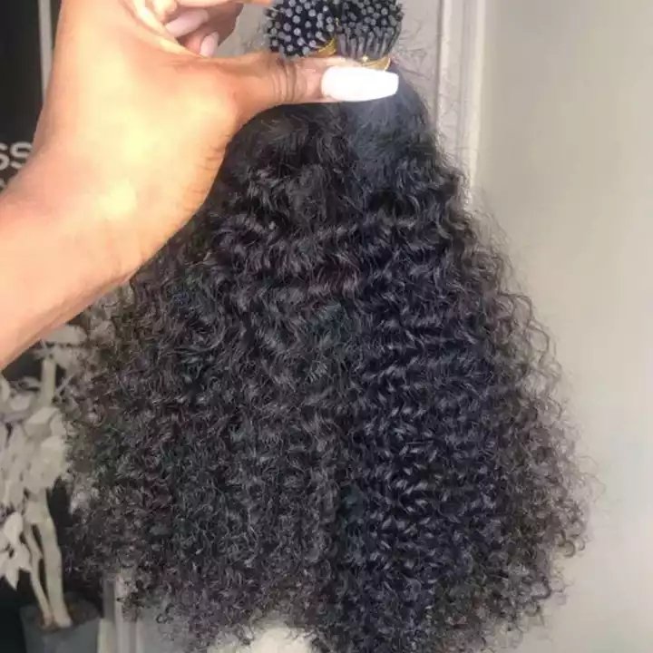 Wholesale Italian Keratin Glue Bond I tip Hair Extensions Human Hair Double Drawn Remy Keratin Hair Extensions
