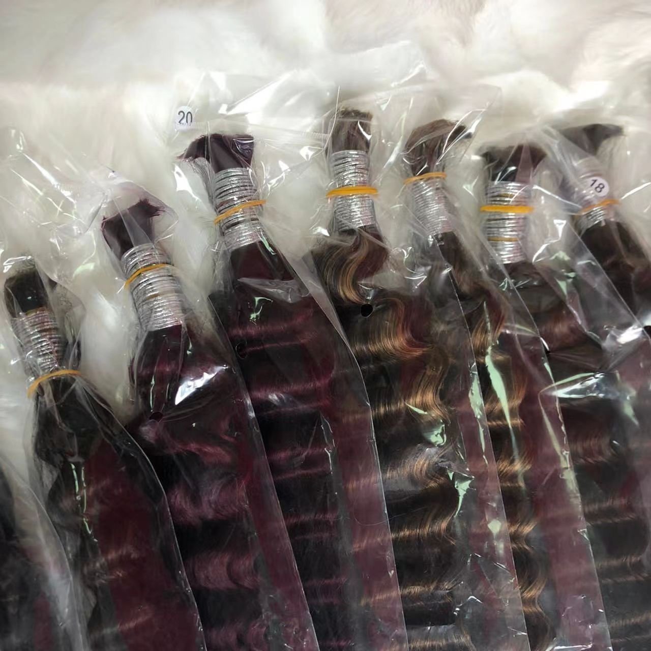Amara beauty 2024 hot sale deep curly 100% human hair bulk extension no weft bulk hair extension for braiding for diy wig