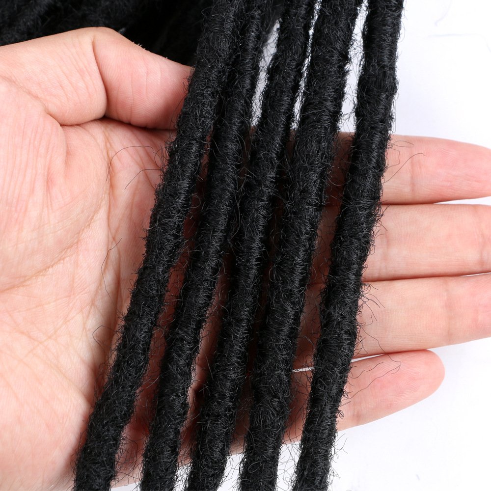 Wholesale Price Hip-Hop Two Tone Ombre Dreadlocks Synthetic Handmade Hair Locs Crochet Braid Dreadlocks Wig