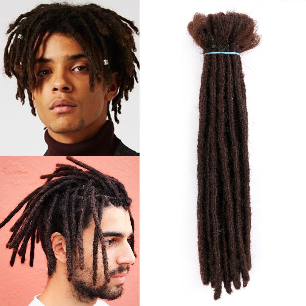 Wholesale Price Hip-Hop Two Tone Ombre Dreadlocks Synthetic Handmade Hair Locs Crochet Braid Dreadlocks Wig