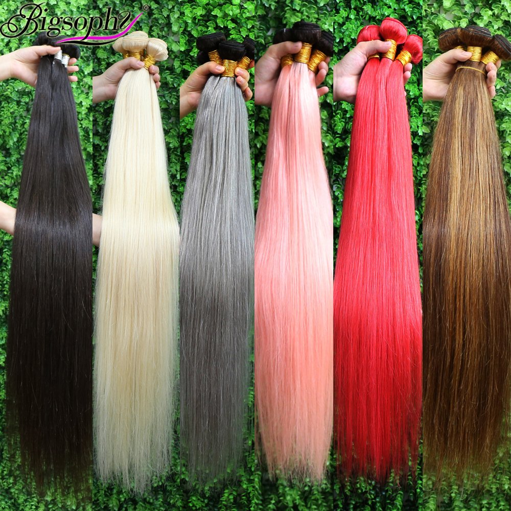 Wholasela Long Natural Human Hair Extensions 32 34 36 40 Inch 10A Bone Straight Bundles,Raw Virgin Human Hair Extension Bundle