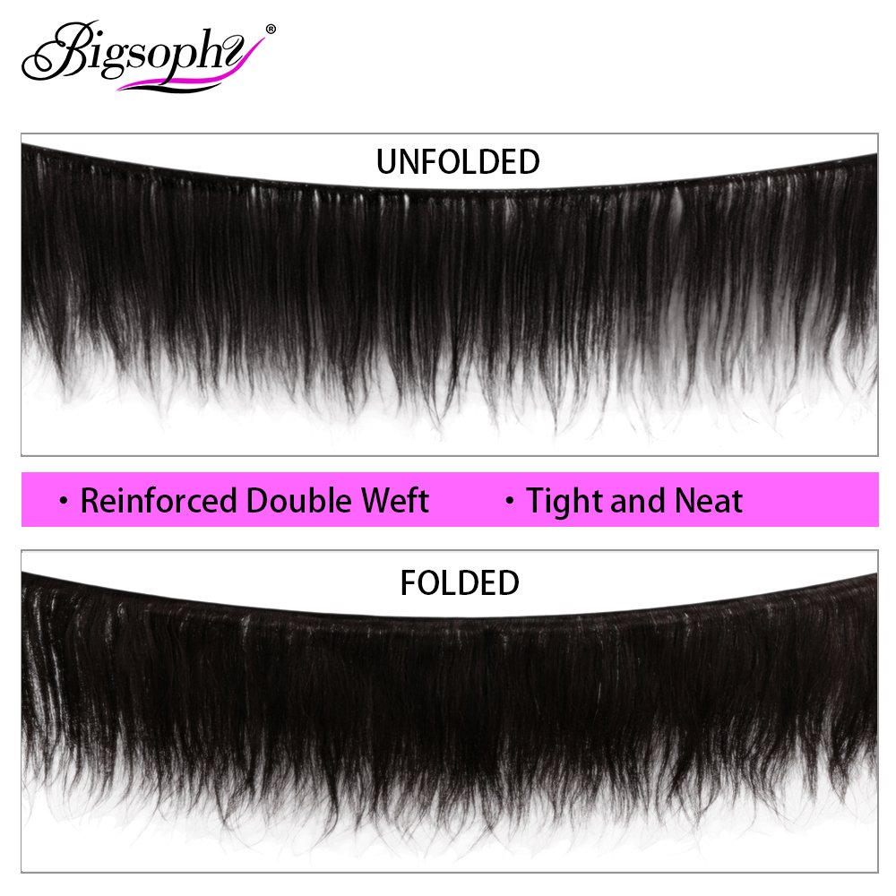 Wholasela Long Natural Human Hair Extensions 32 34 36 40 Inch 10A Bone Straight Bundles,Raw Virgin Human Hair Extension Bundle