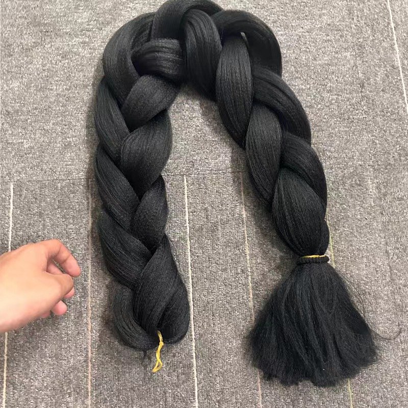 Jumbo braiding hair synthetic braided hair extension synthetic hair braids wholesale meches for african