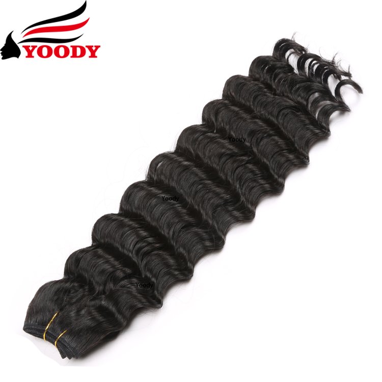 ready to ship raw virgin human hair deep wave weaves hair extension