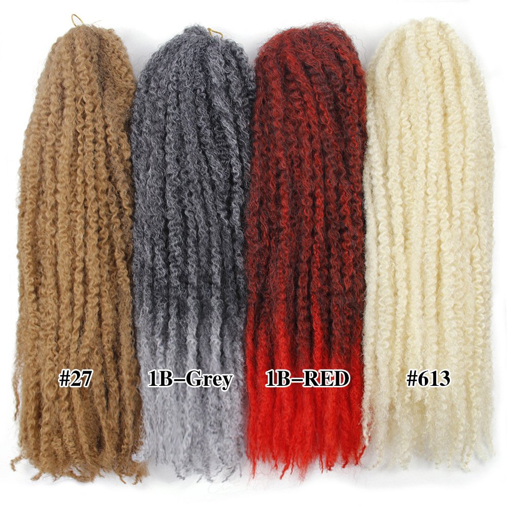 18 inches 100 g crochet Afro Marley braids hair dreadlock hair gypsy locs hair