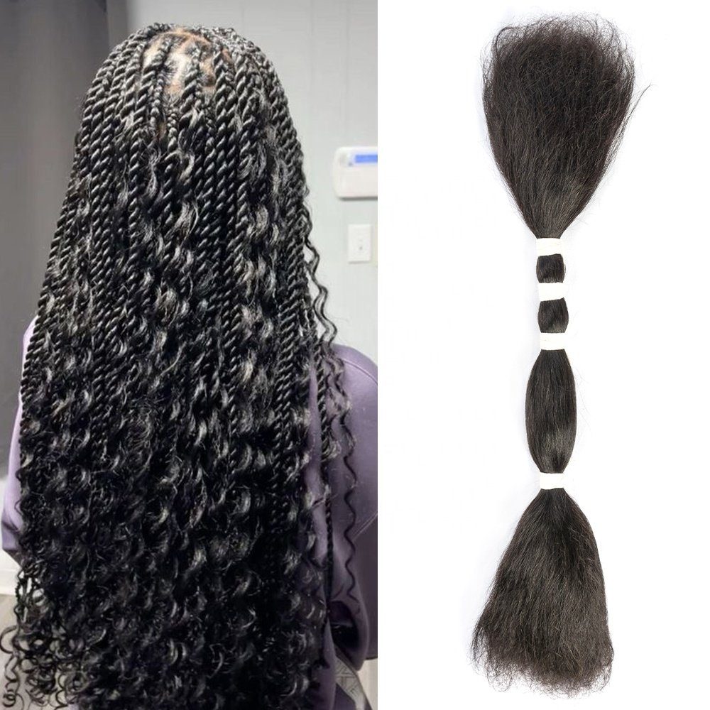Hot Selling Products in 2024 100% Unprocessed Human Hair Wet and Wavy Human Bulk Hair Extensions