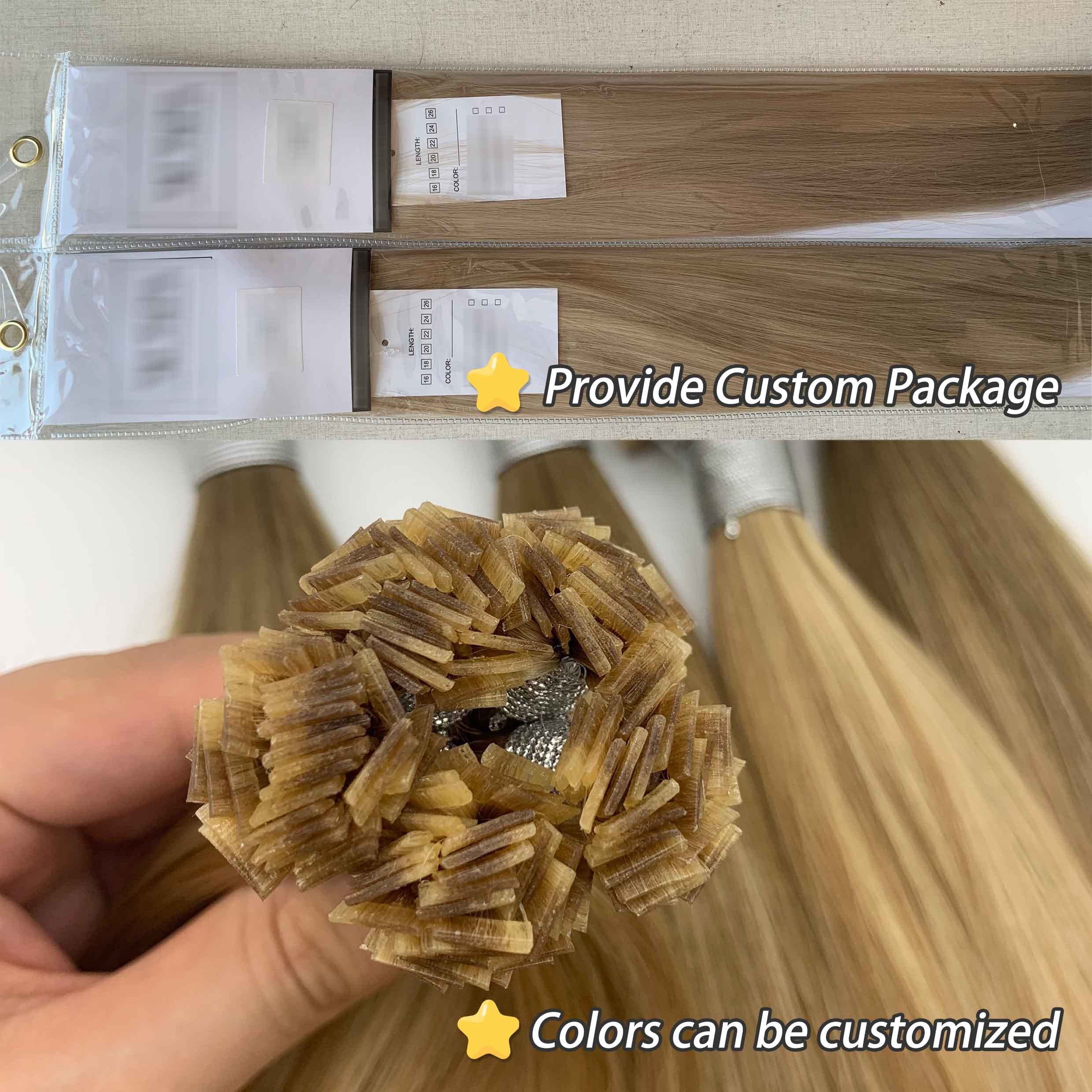 Russian I K Keratin Tip Raw Remy Indian Natural Virgin Human Hair Extensions Products Real Hair Wholesalers