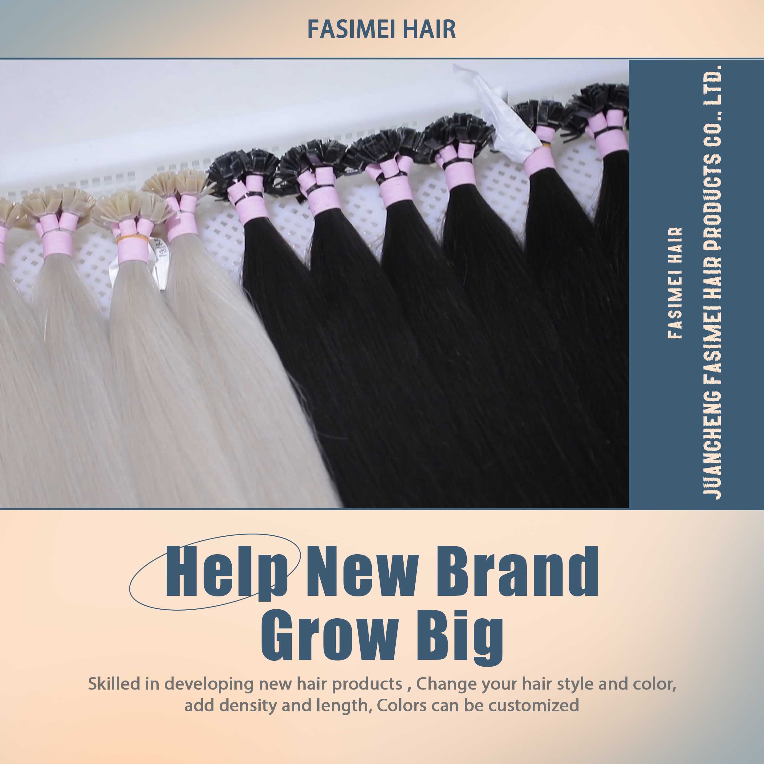 Russian I K Keratin Tip Raw Remy Indian Natural Virgin Human Hair Extensions Products Real Hair Wholesalers