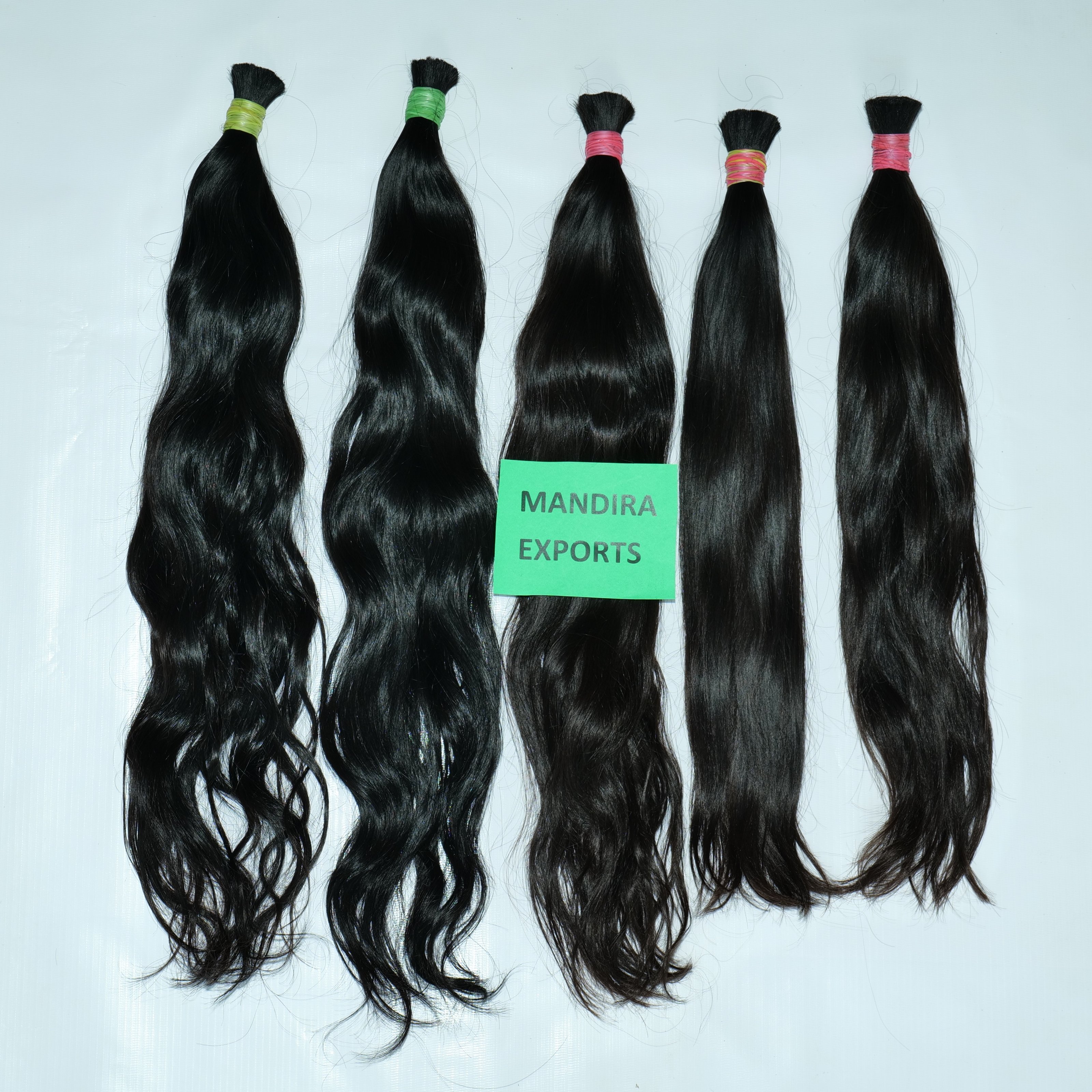 Unprocessed Raw 100% natural vendor virgin color with out lace bulk curly human hair extension