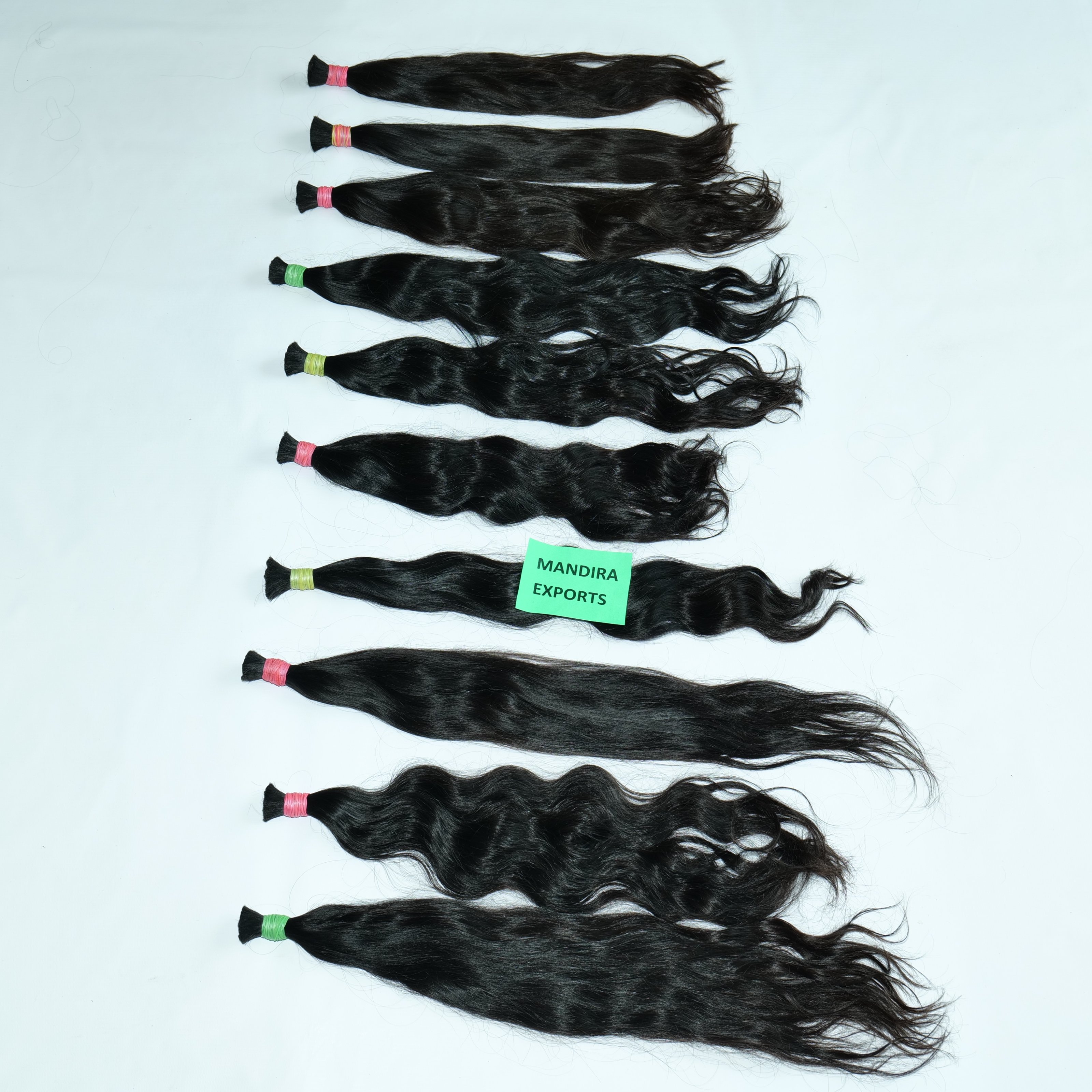 Unprocessed Raw 100% natural vendor virgin color with out lace bulk curly human hair extension