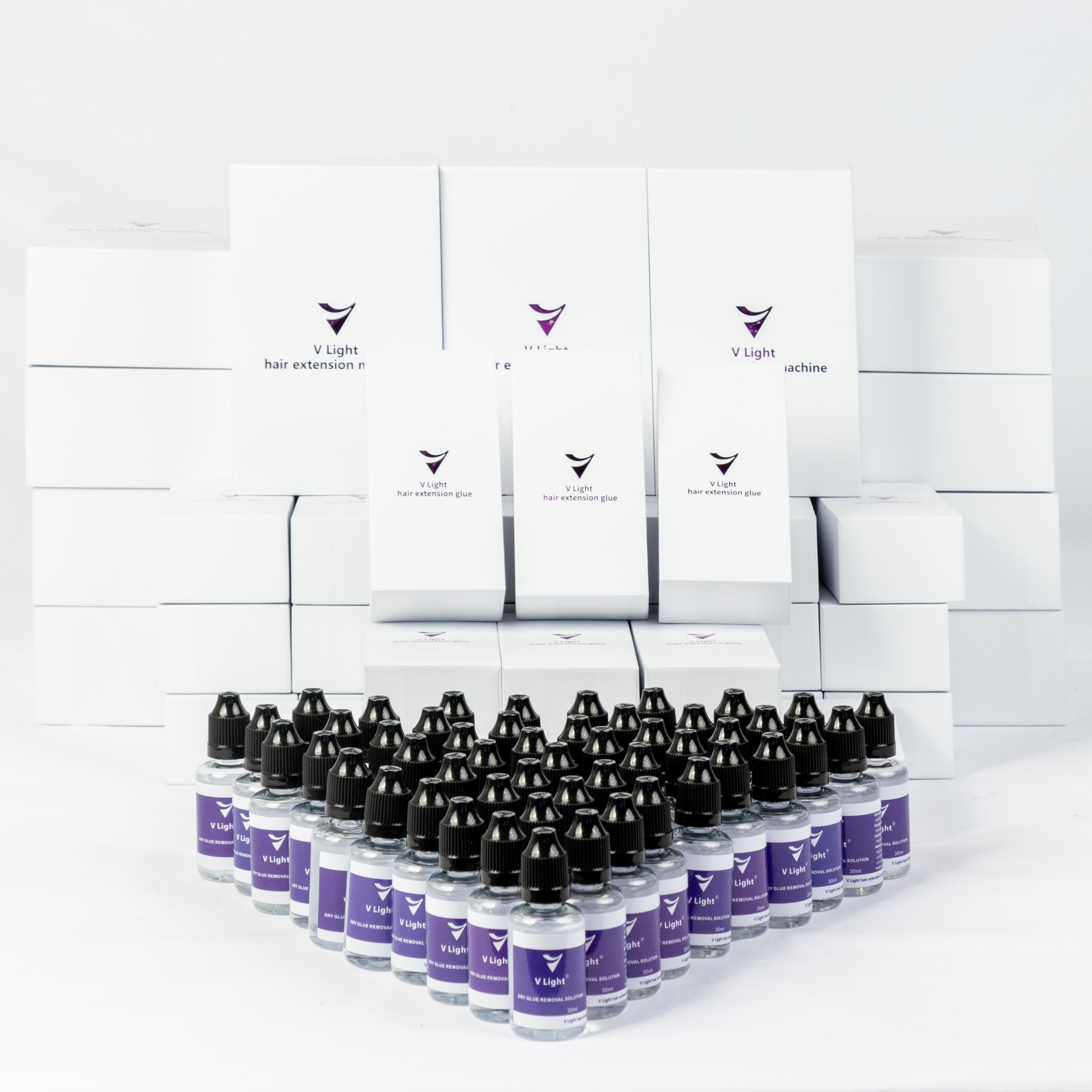 Hot Selling V Light Hair Extension Glue New UV Lamp V Light Hair Extension Kit For Human Extension